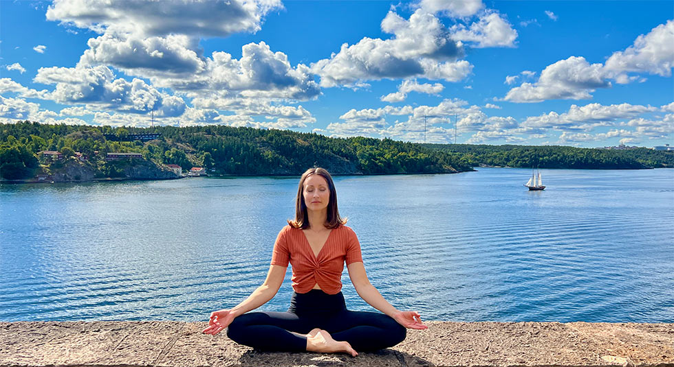 Yoga vid havet