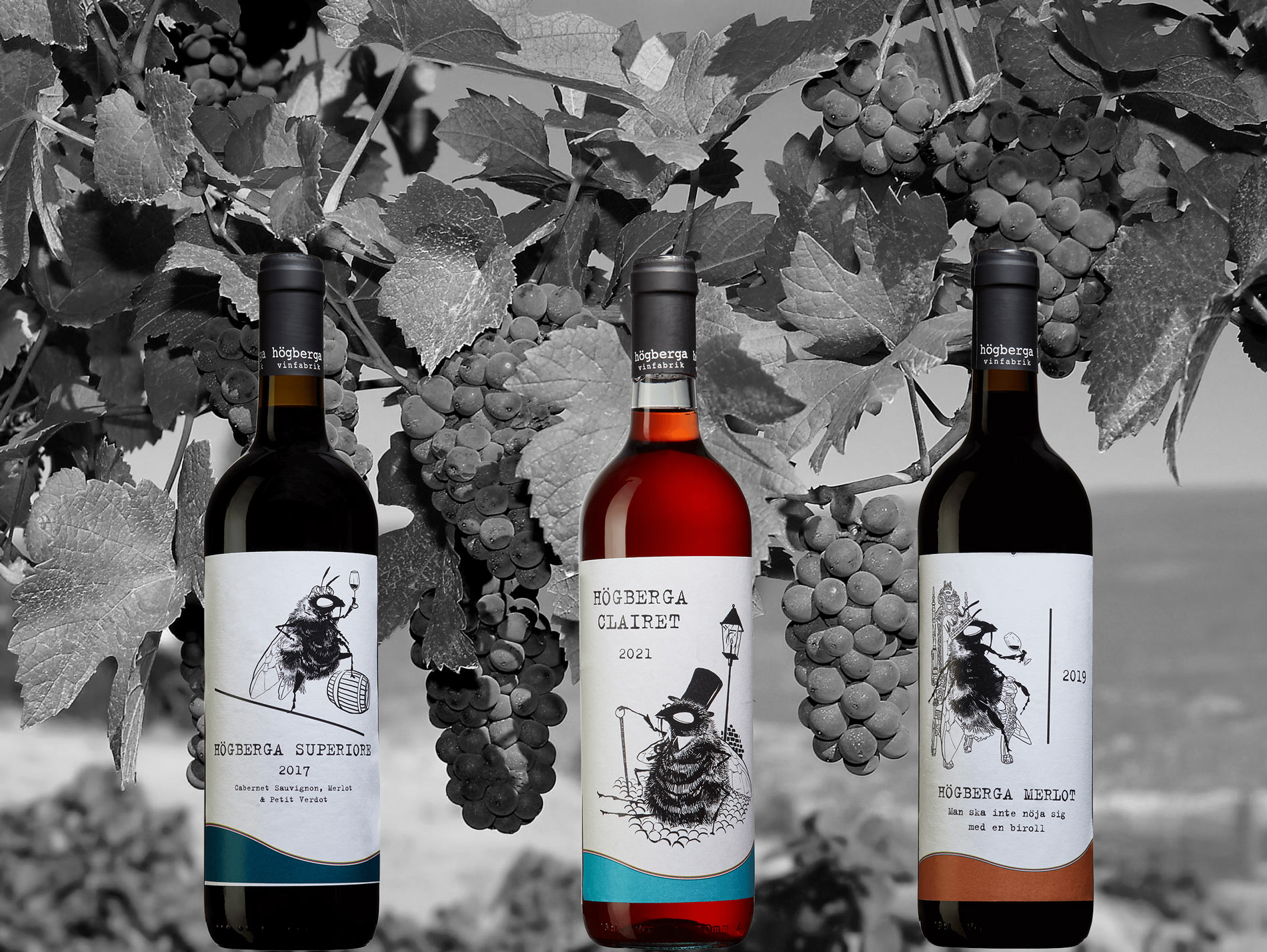 Vin från Högberga Vinfabrik