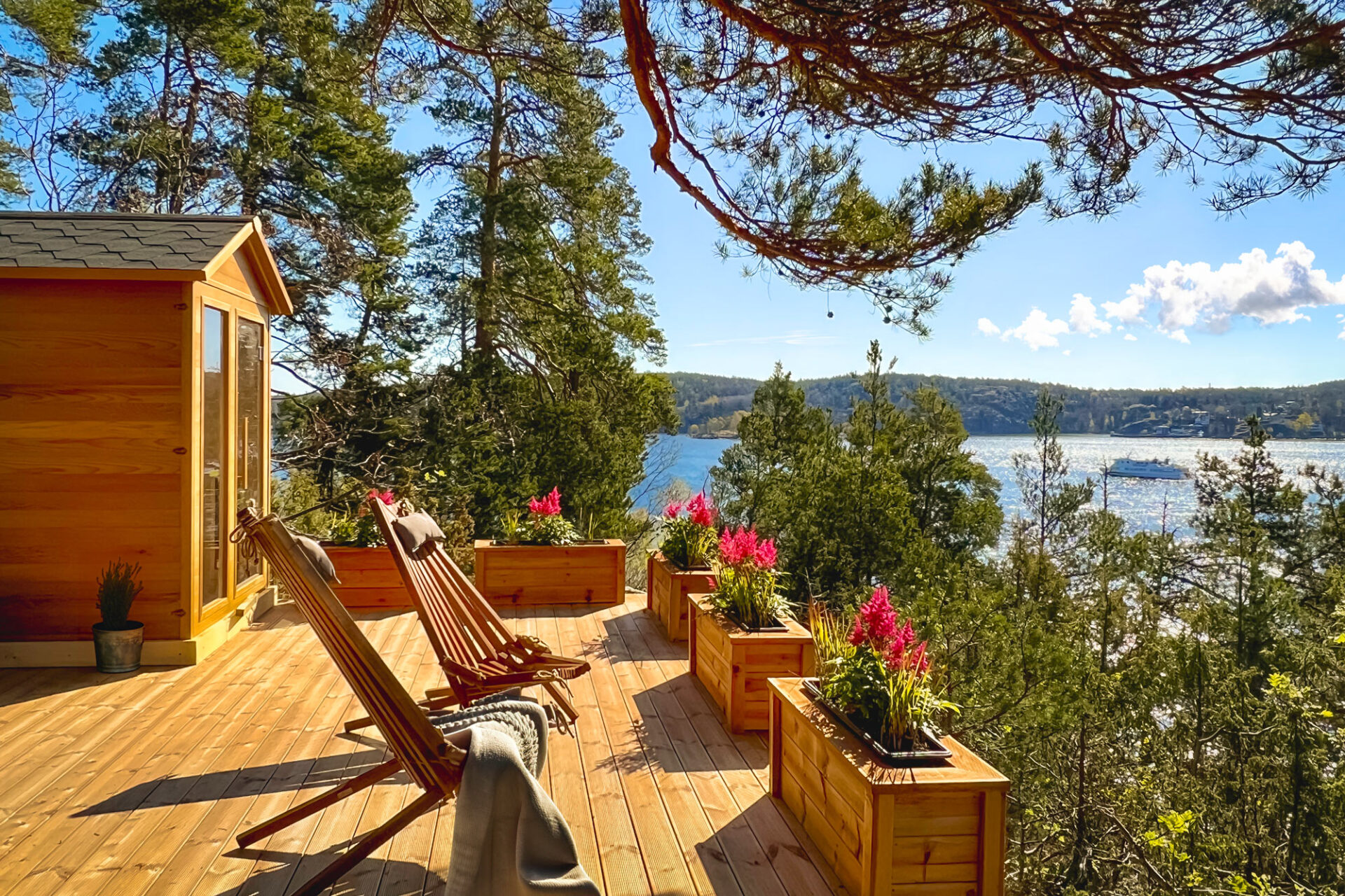 Infraröd bastu vid havet