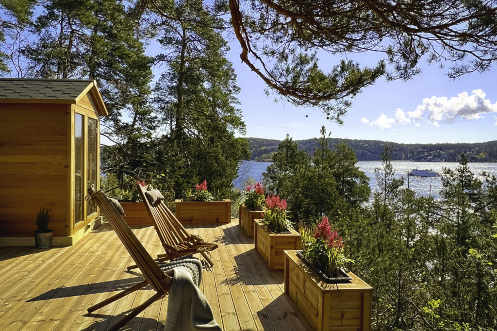 Infraröd bastu vid Stockholms inlopp. Ingår i Högberga Havs-SPA